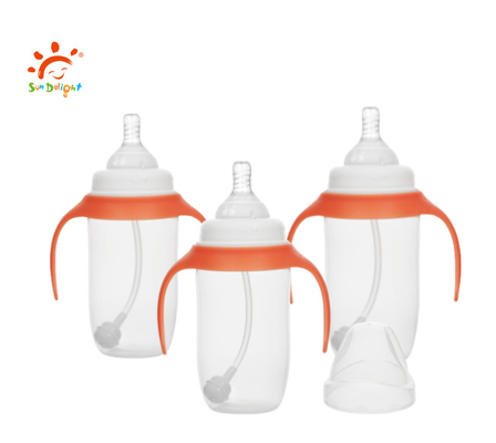 12oz/330ml बेबी फीडिंग बोतल खाद्य ग्रेड पीपी और सिलिकॉन, बीपीए मुक्त और आईएसओ9001 प्रमाणित