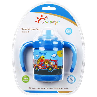 नॉन स्पिल बॉयज़ BPA फ्री सॉफ्ट 6 मंथ 6 औंस बेबी ट्रेनिंग कप