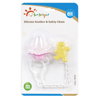 ABS PP Odorless Plastic Pacifier Silicon Baby Soother