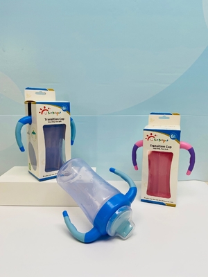 लचीले टोंटी के साथ 9 औंस बेबी सिप्पी कप BPA मुफ़्त