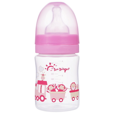 6 औंस बेबी निप्पल बोतल पॉलीप्रोपेन सुरक्षित गैर विषैले खाद्य ग्रेड