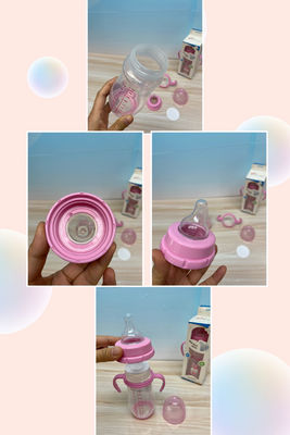 12 औंस 330ml पीपी बेबी बोतल डबल हैंडल के साथ फाटालेट मुक्त नसबंदी