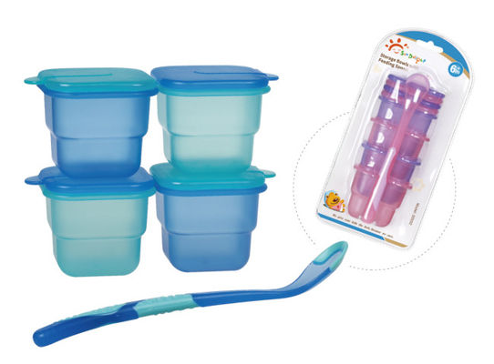 BPA फ्री एयरटाइट प्लास्टिक बेबी फूड स्टोरेज फ्रीजर कंटेनर