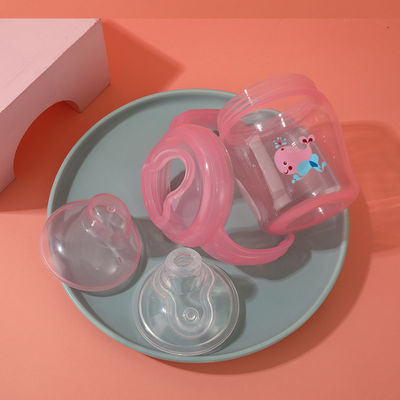 (नया) 225ml पीपी सिप्पी कप डबल हैंडल के साथ नॉन-स्पिल