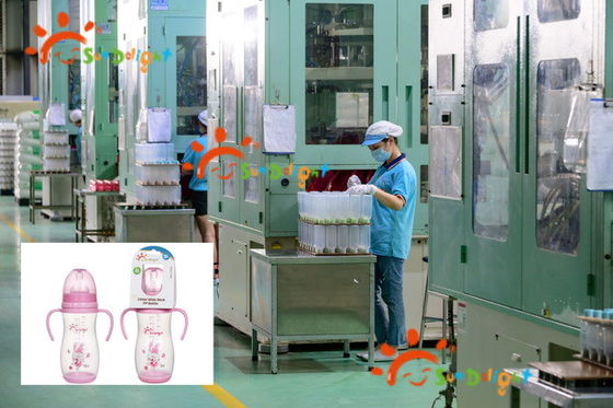 वाइड नेक 12oz 330ml सिलिकॉन पीपी आर्क बेबी फीडिंग बोतल